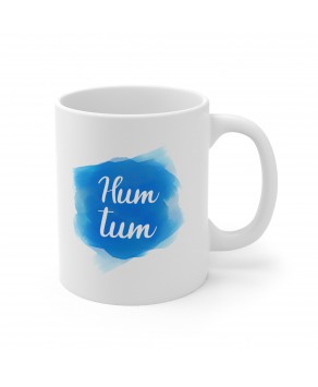 Hum Tum Couple Partners Desi Indian Hindi Tea Cup Ceramic Coffee Mug 
